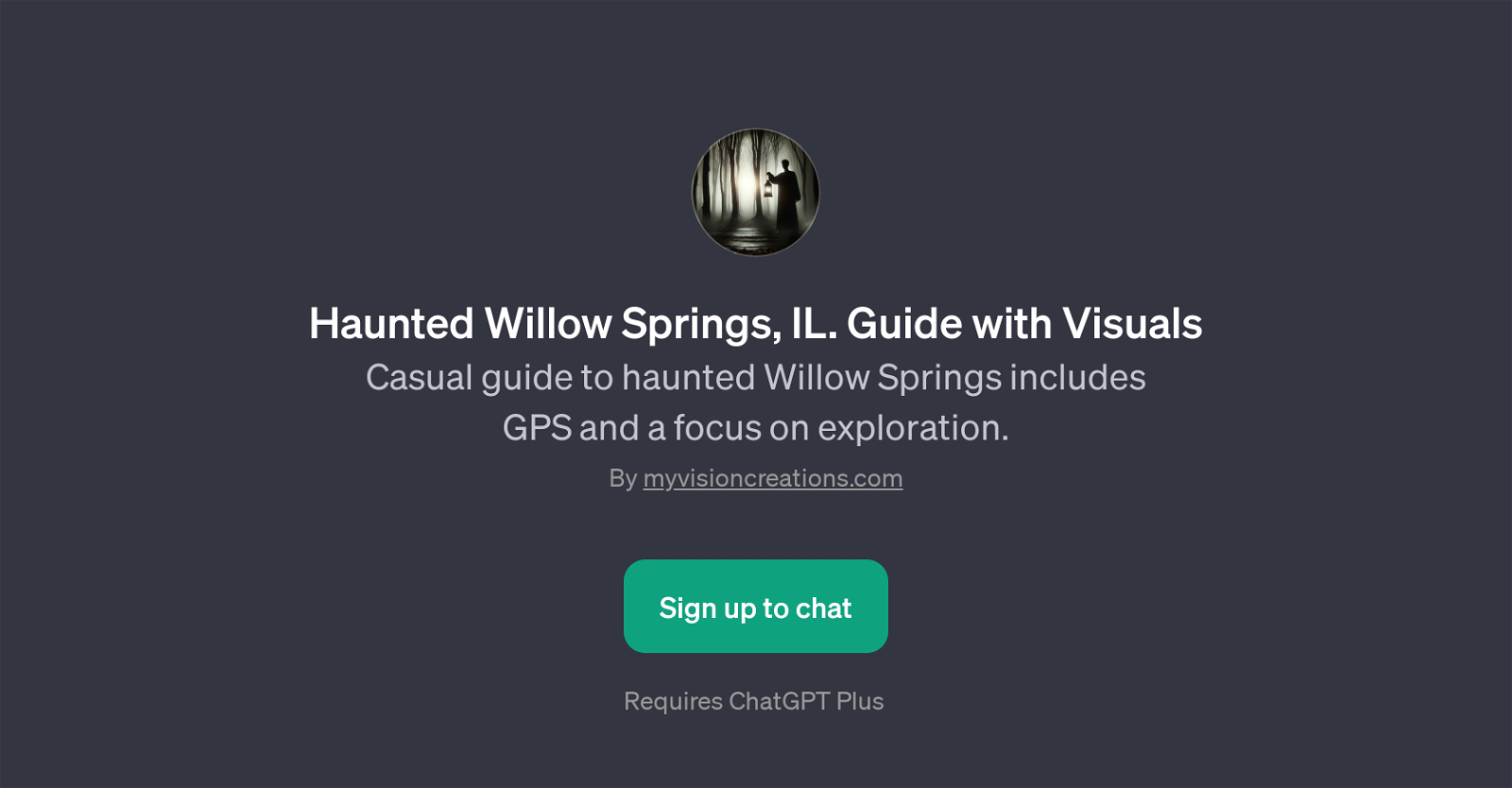 Haunted Willow Springs, IL. Guide with Visuals website