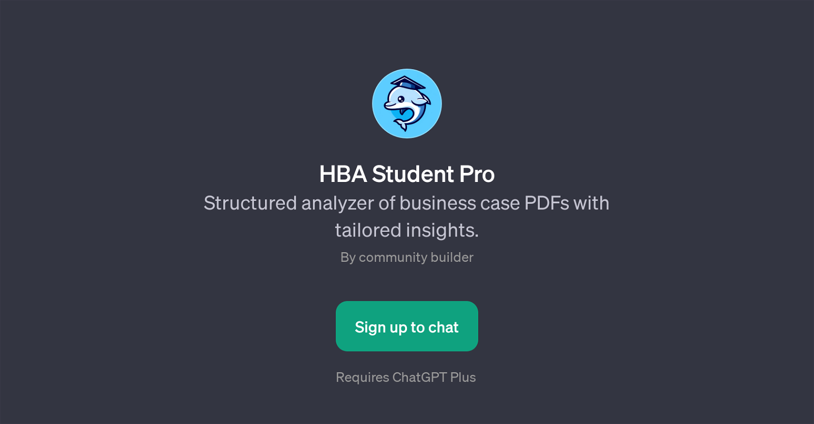 HBA Student Pro website