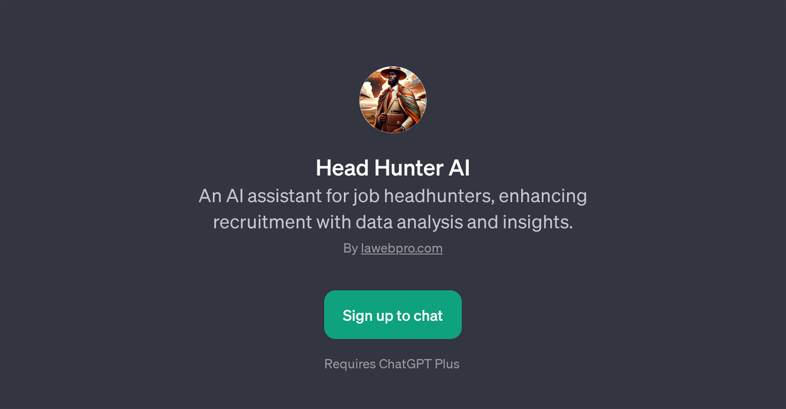 Head Hunter AI website