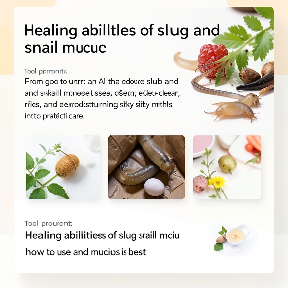 Healing abilities of slug and snail mucus website