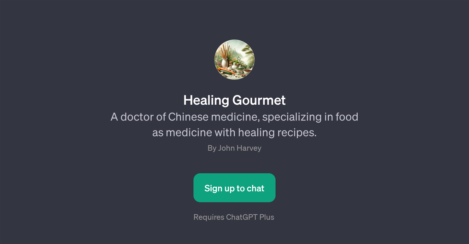 Healing Gourmet website