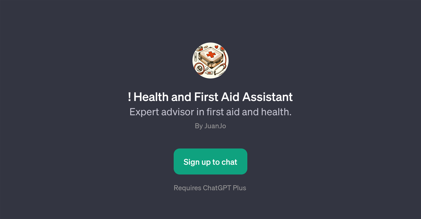! Health and First Aid Assistant website
