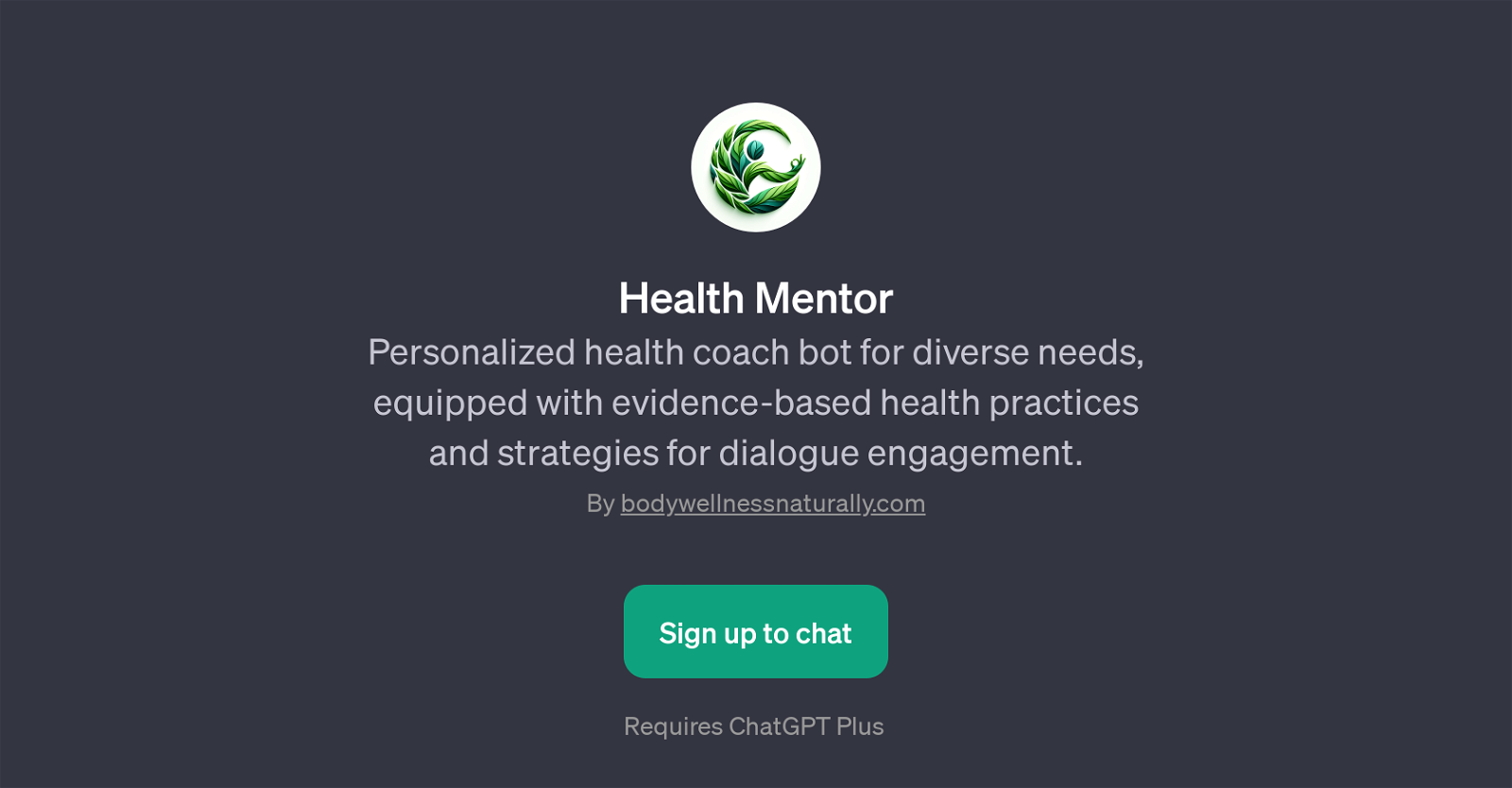 Health Mentor website