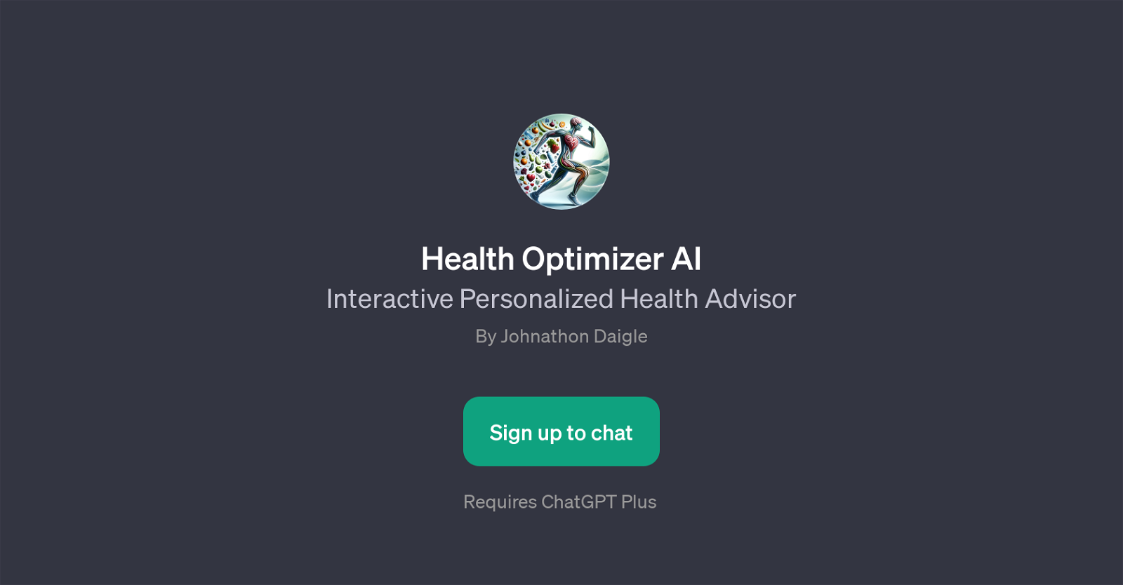Health Optimizer AI website