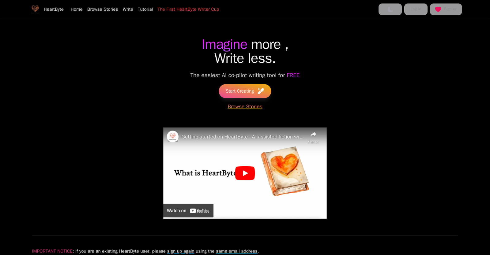 HeartByte website