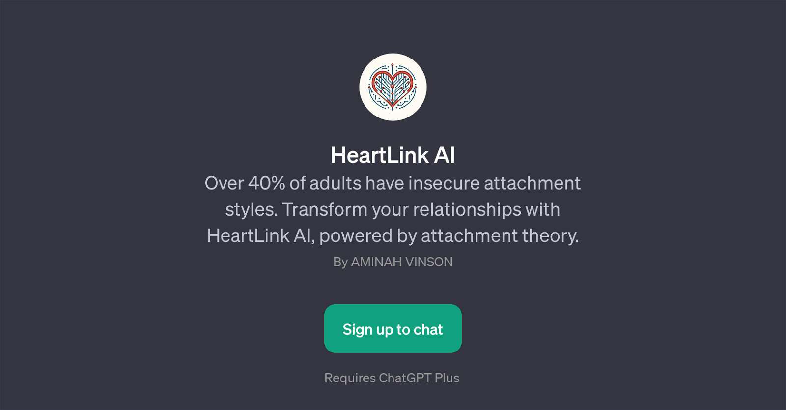 HeartLink AI website