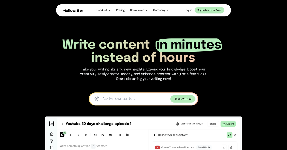 Hellowriter website