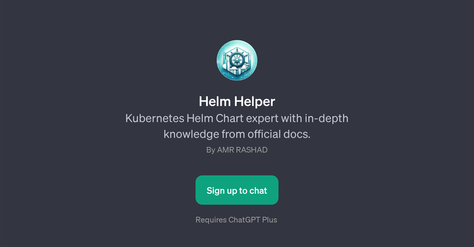 Helm Helper website