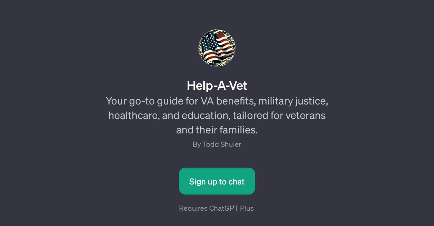 Help-A-Vet website