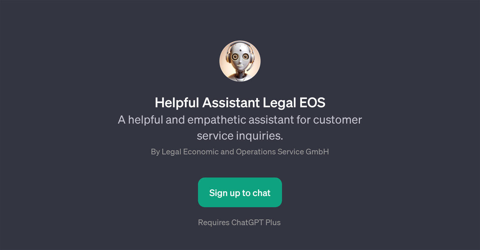 Helpful Assistant Legal EOS website