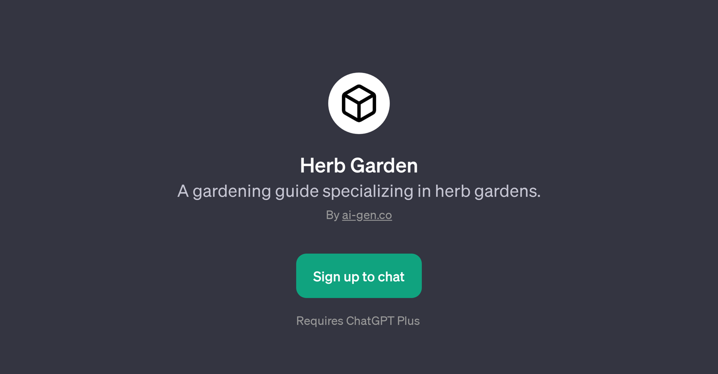 Herb Garden website