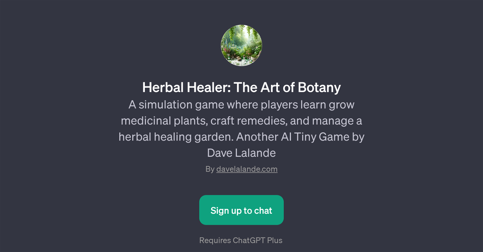 Herbal Healer: The Art of Botany website
