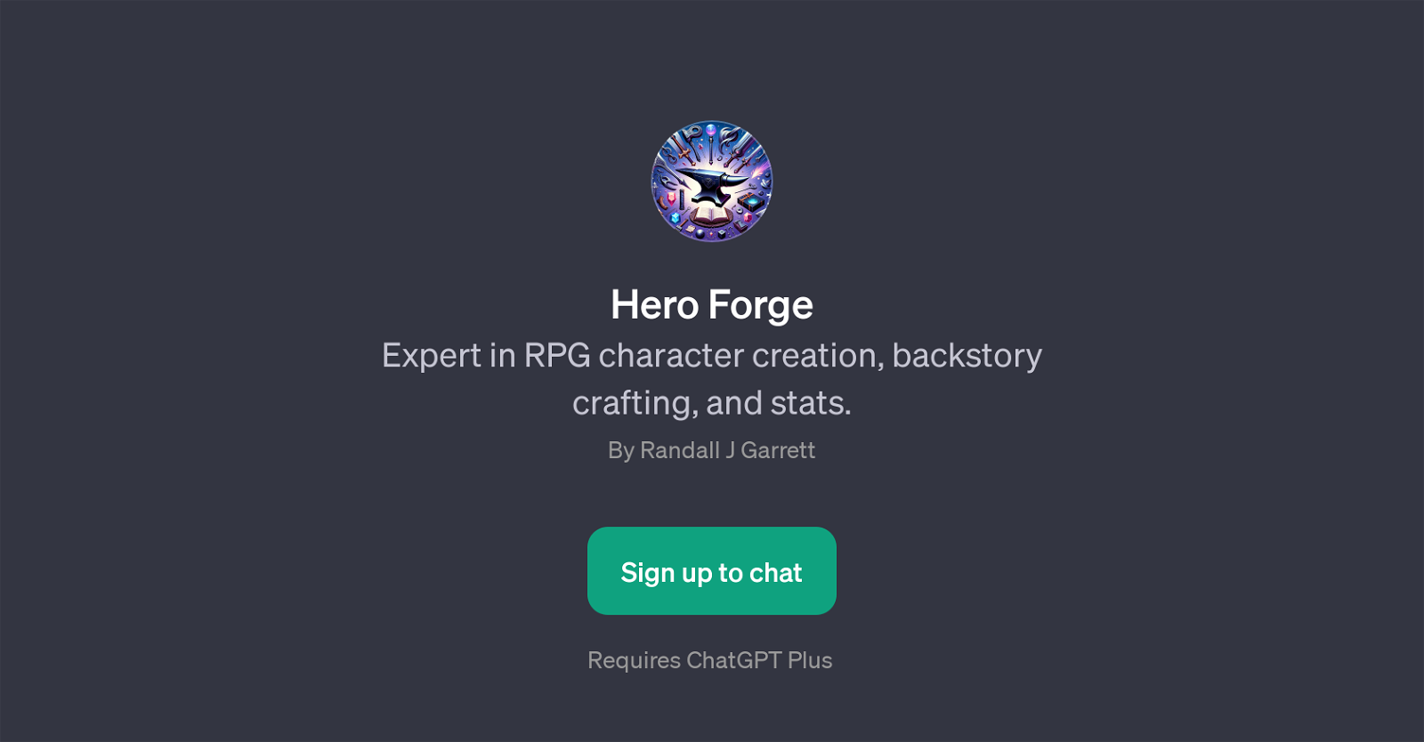 Hero Forge website