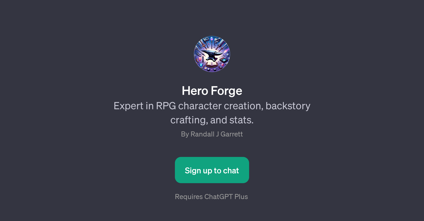 Hero Forge website