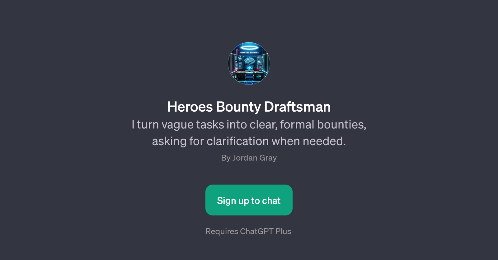 Heroes Bounty Draftsman website