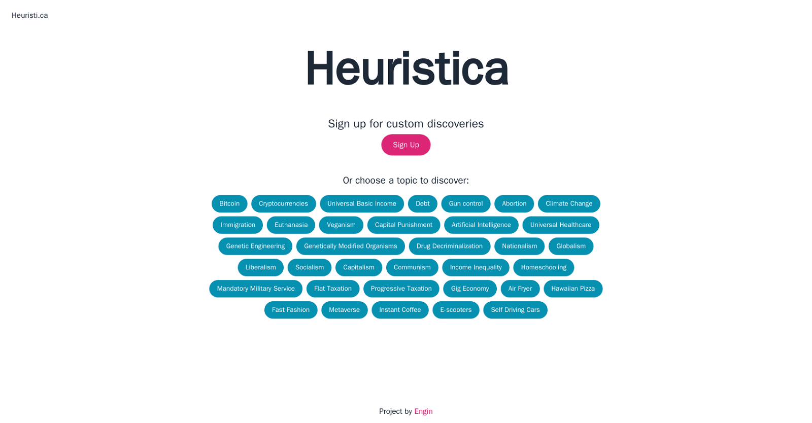 Heuristica website