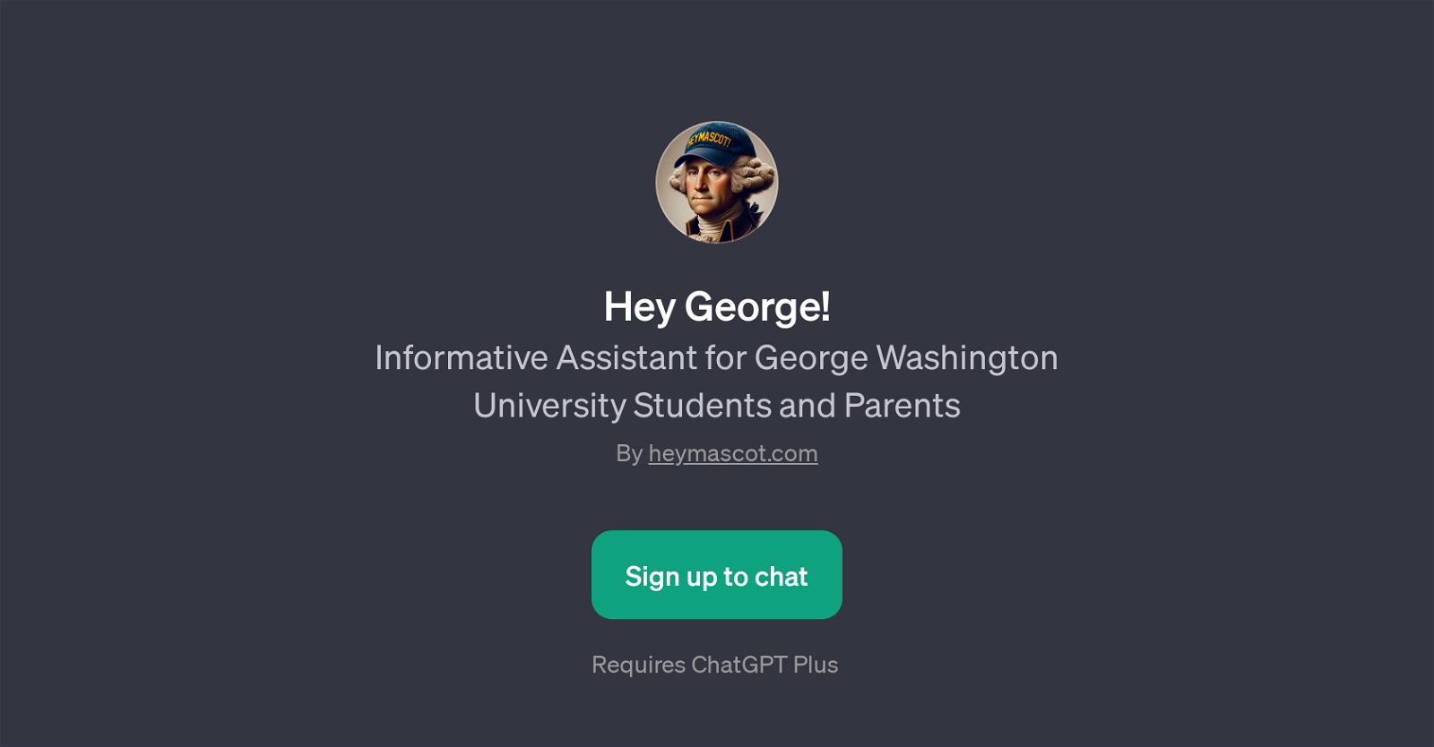 Hey George website