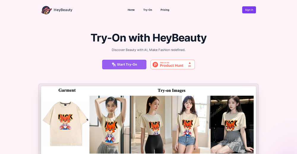 HeyBeauty website