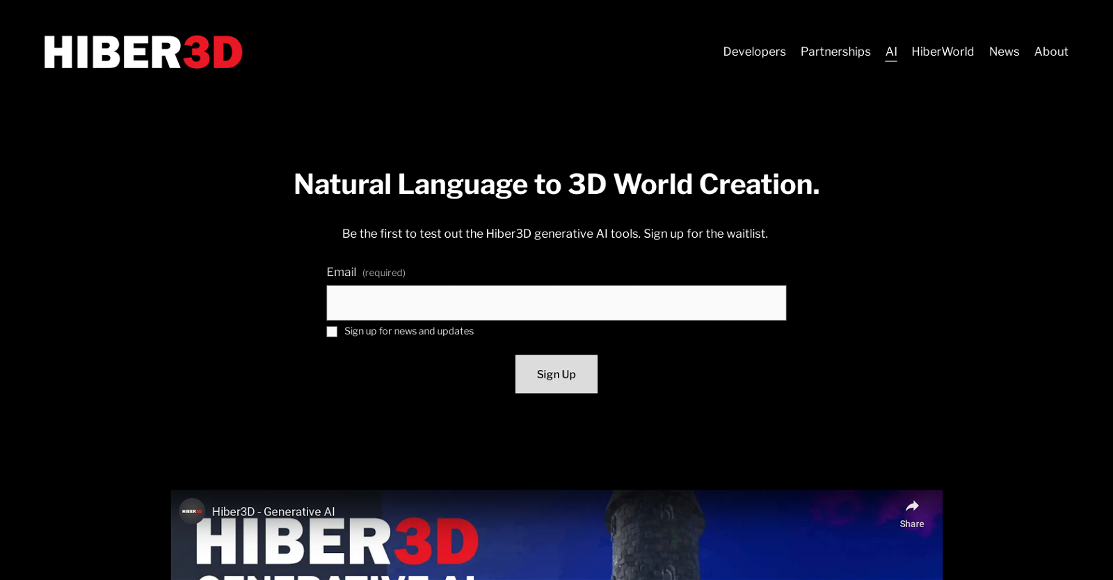 Hiber3D website