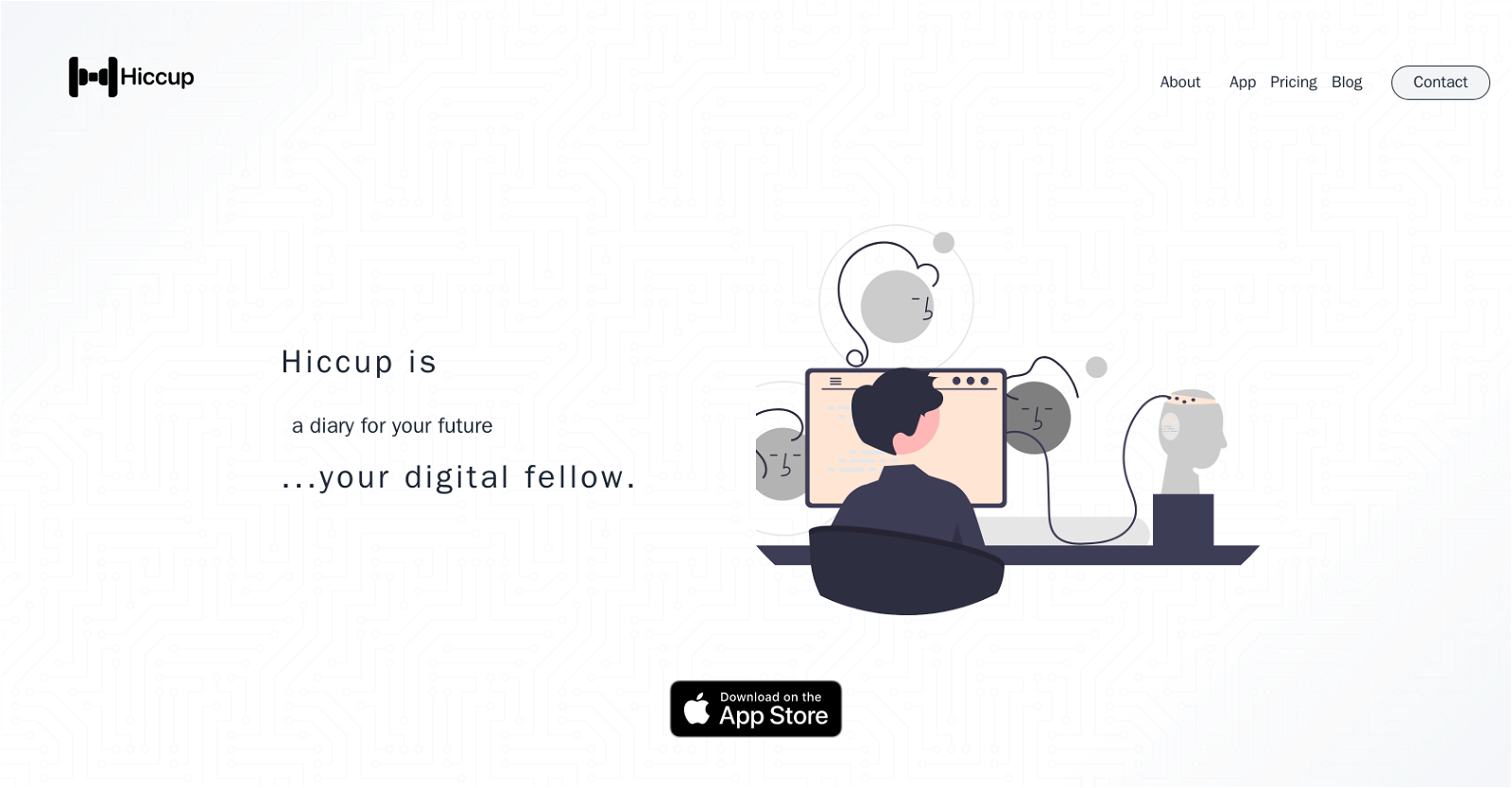 Hiccup App website