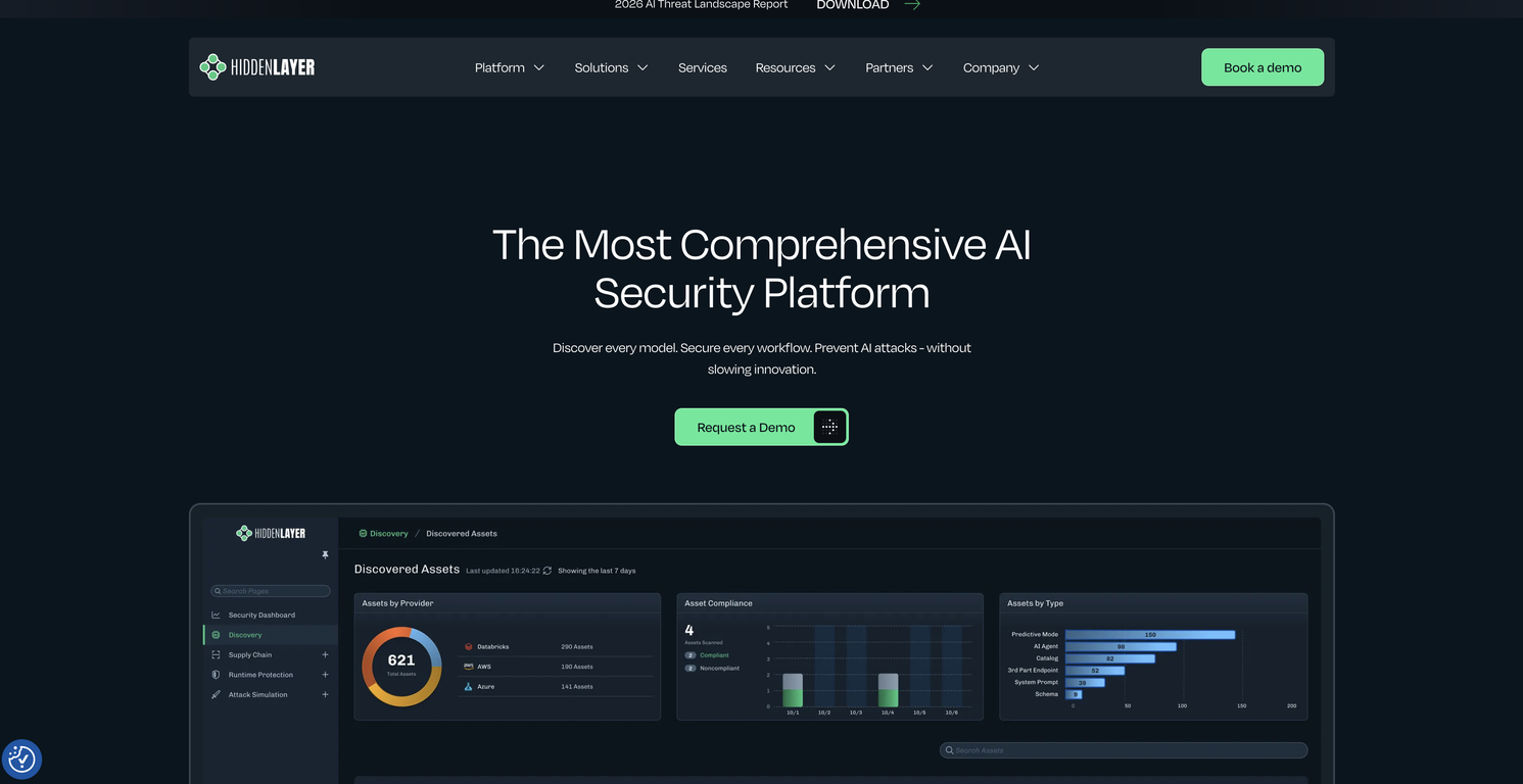 HiddenLayer website