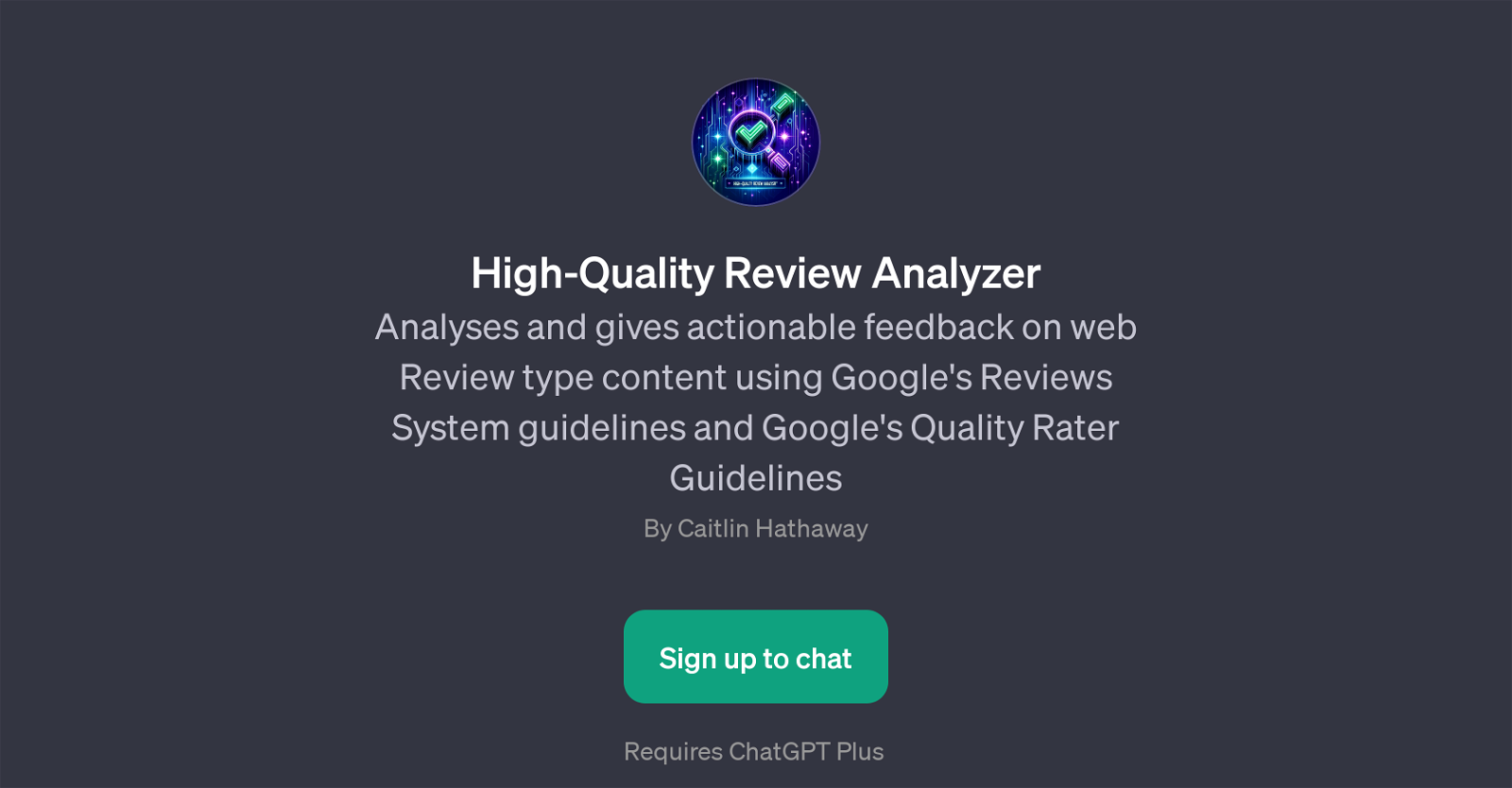 High-Quality Review Analyzer website