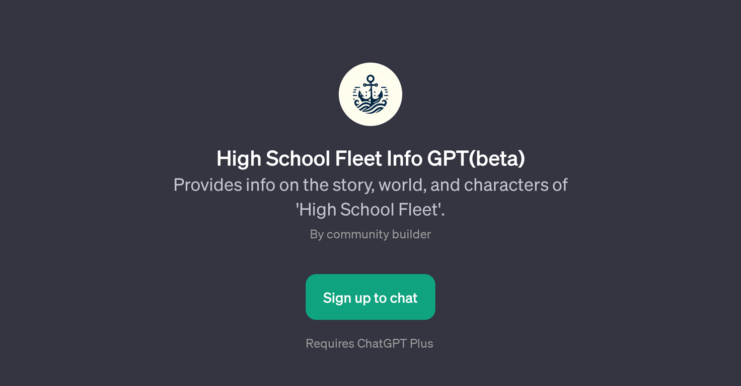 High School Fleet Info GPT(beta) website