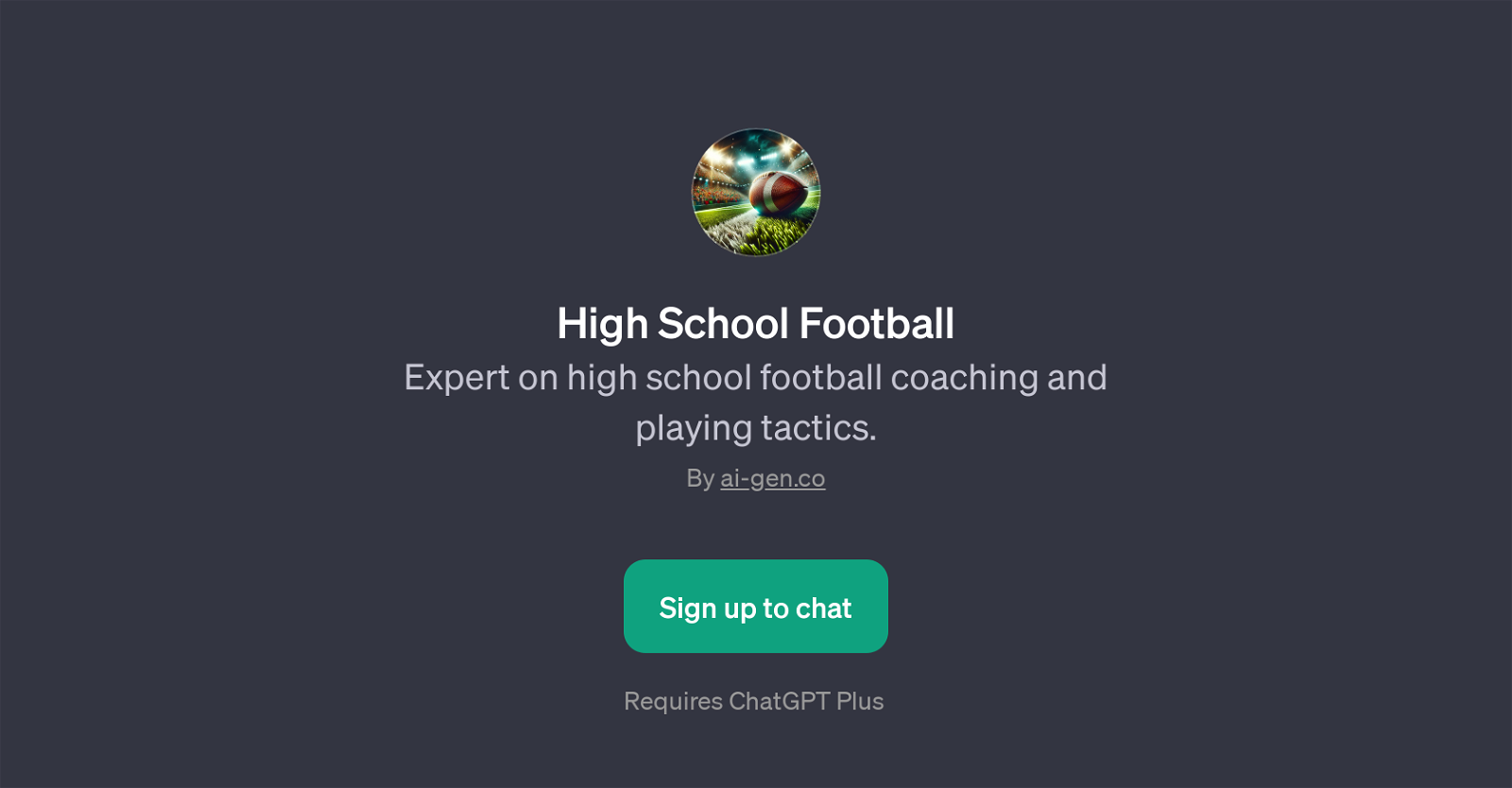 High School Football website