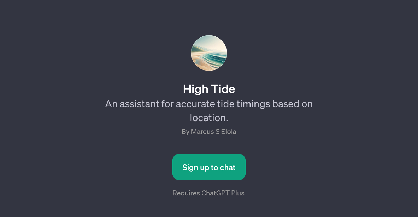 High Tide website