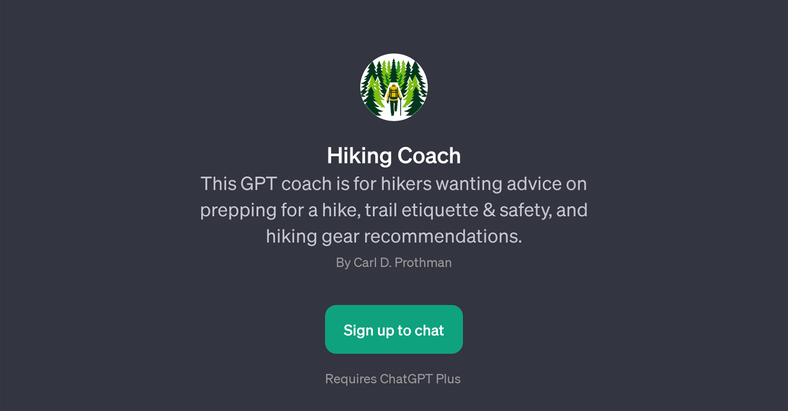 Hiking Coach website