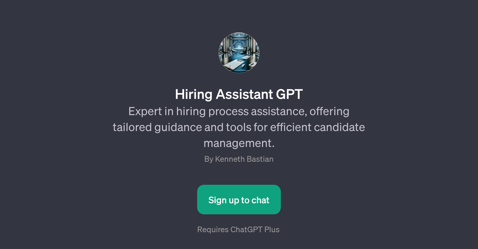 Hiring Assistant GPT website