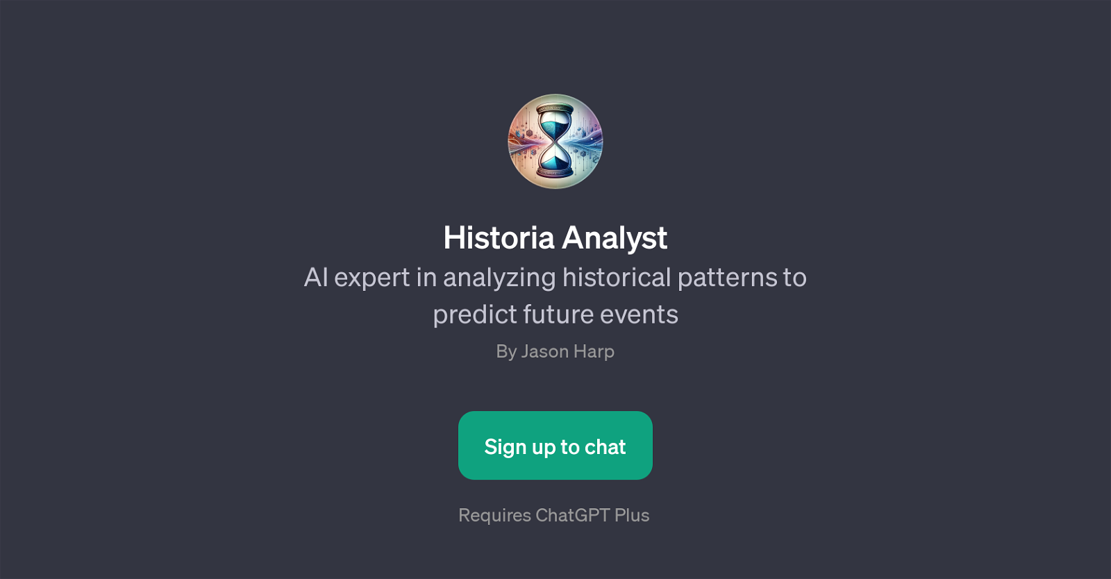 Historia Analyst website