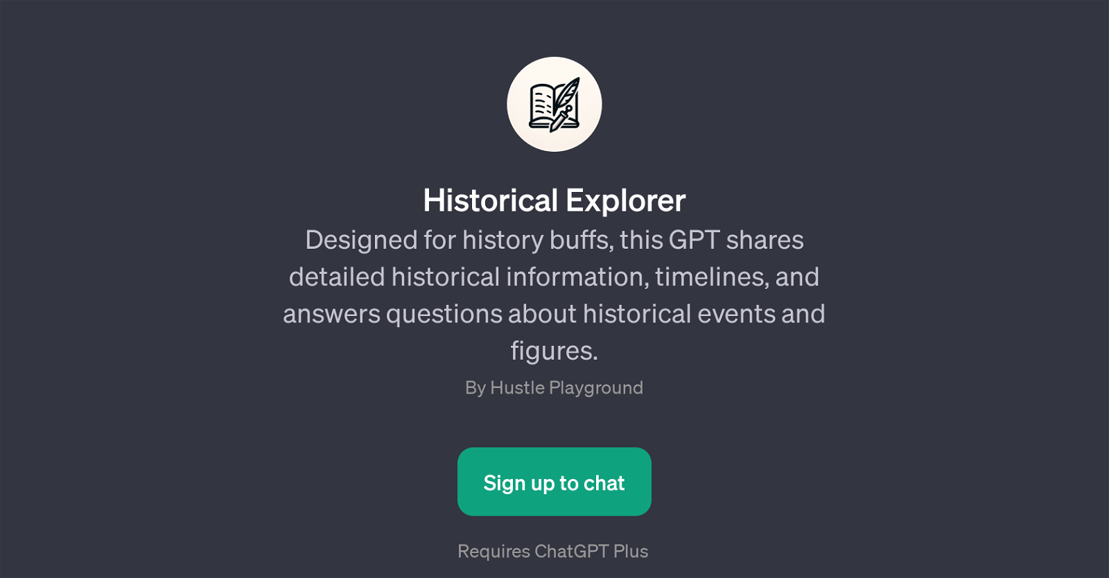 Historical Explorer website