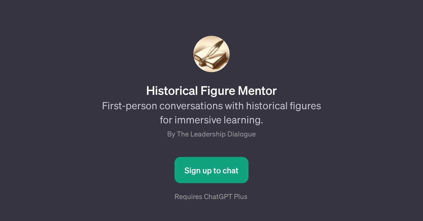 Historical Figure Mentor website