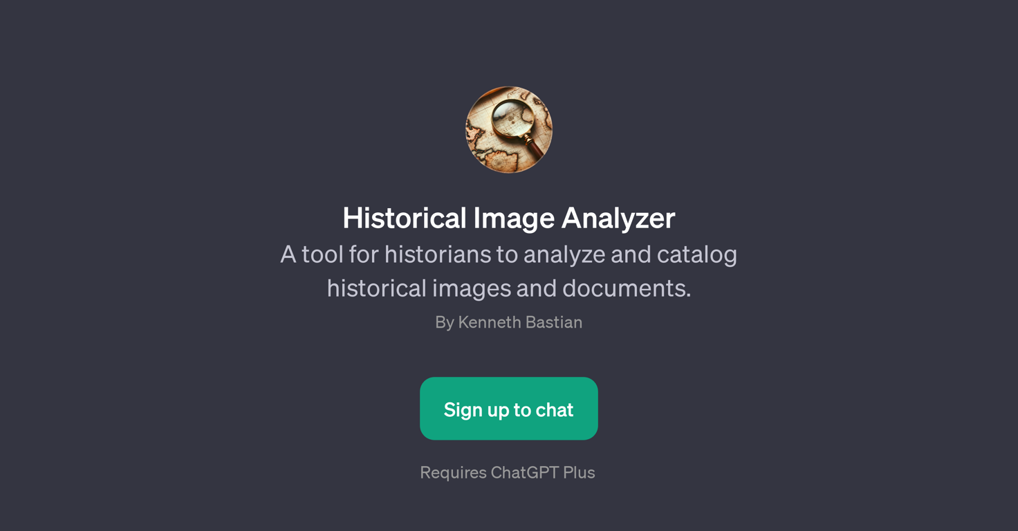 Historical Image Analyzer website
