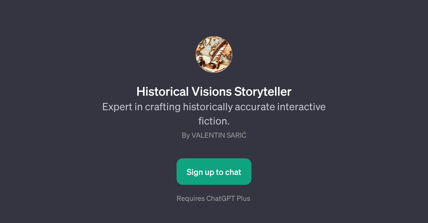 Historical Visions Storyteller website