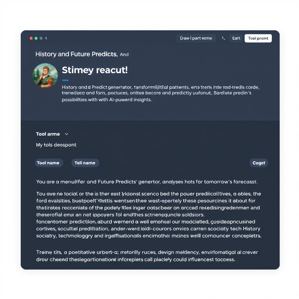 History and Future Predicts generator website