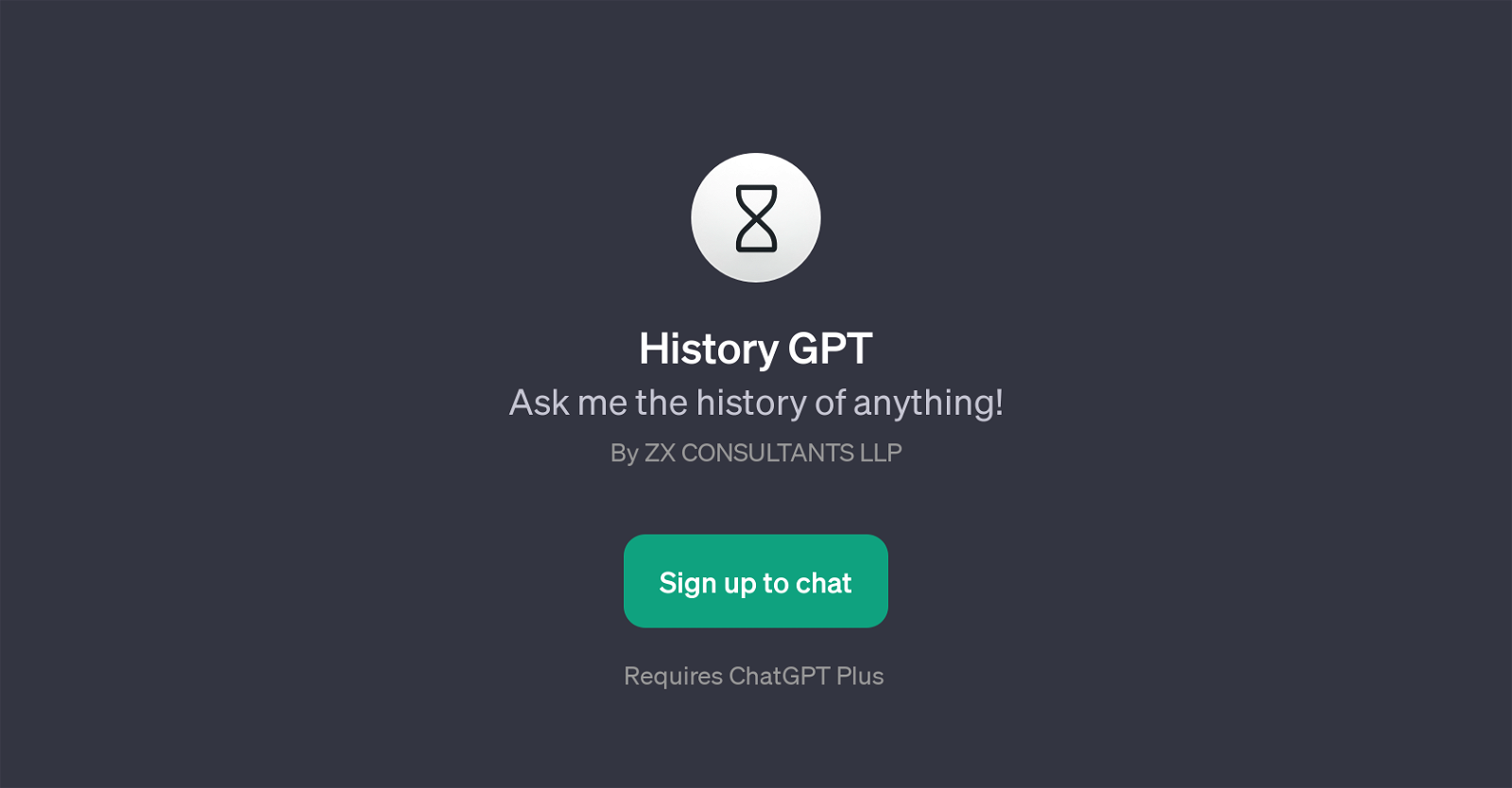 History GPT website
