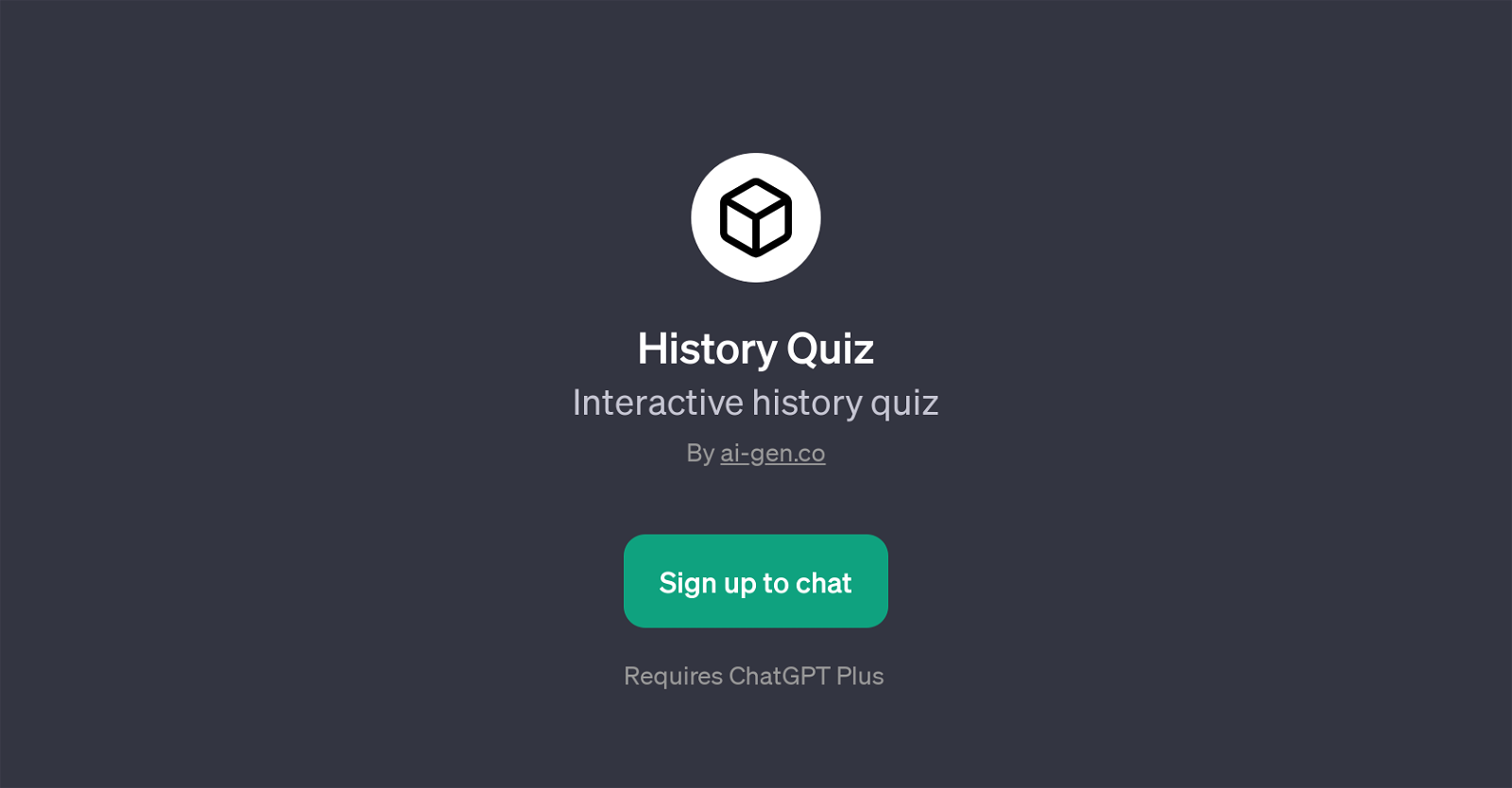History Quiz website