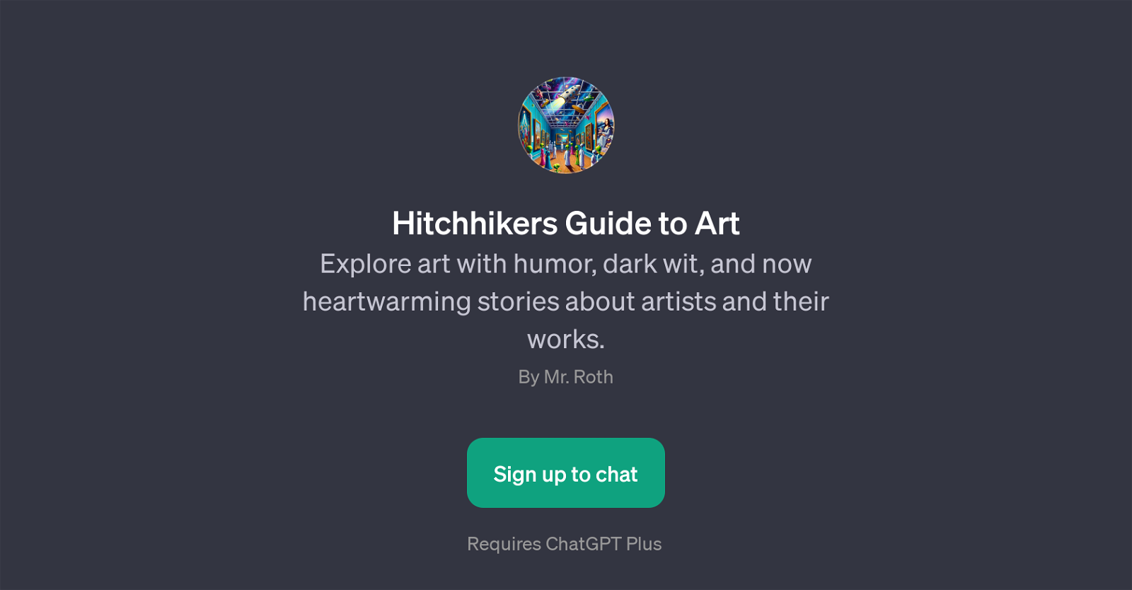 Hitchhikers Guide to Art website