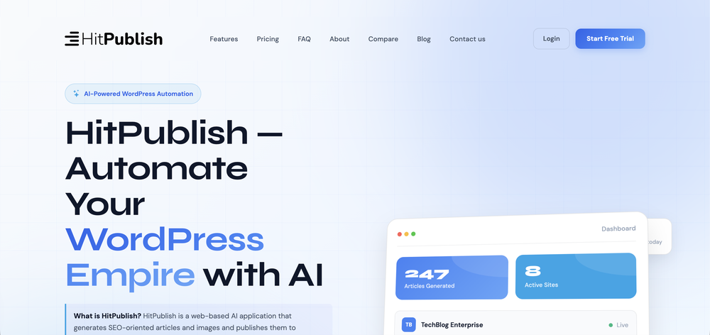HitPublish website