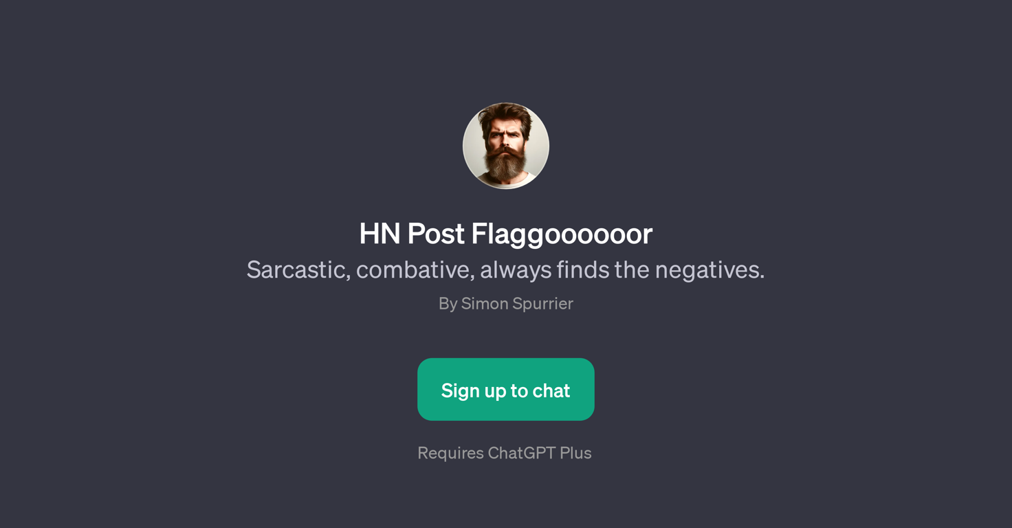 HN Post Flaggoooooor website