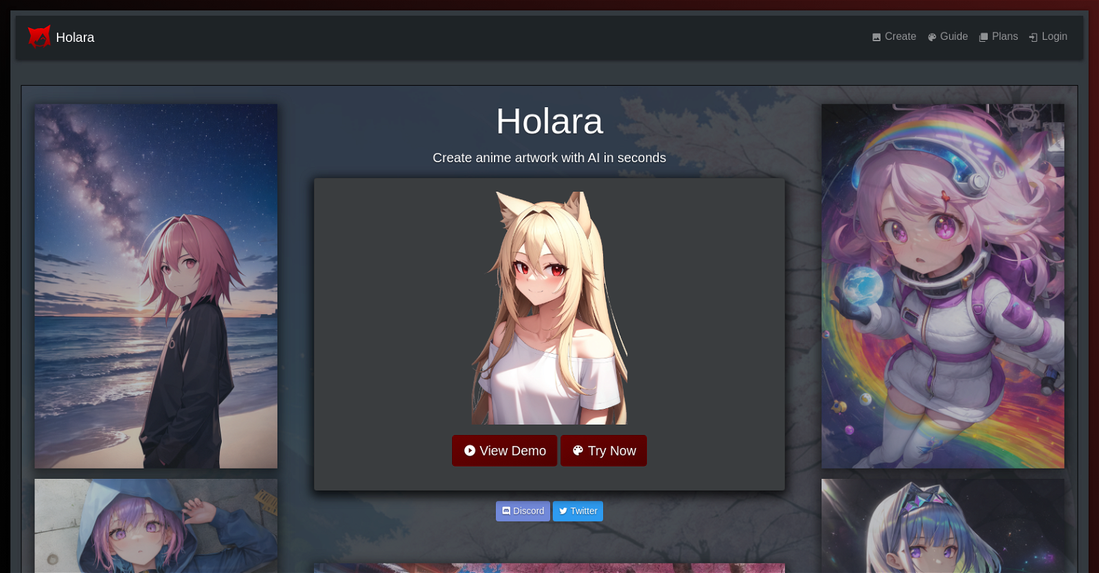 Holara website