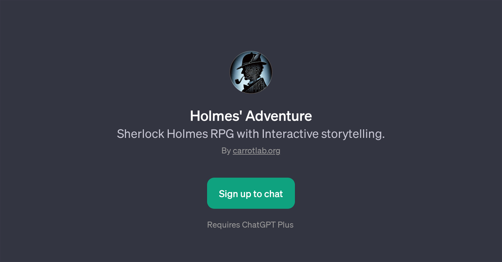 Holmes' Adventure website
