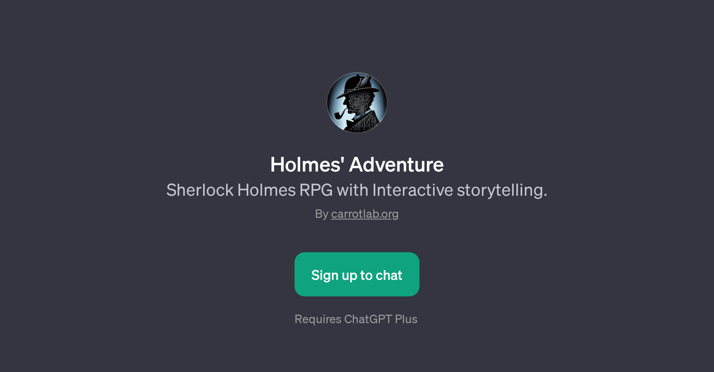 Holmes' Adventure website
