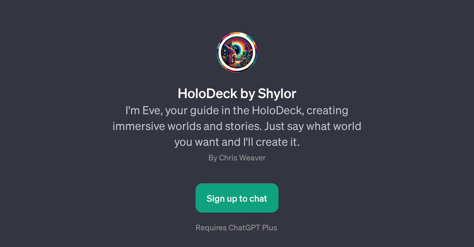 HoloDeck by Shylor website
