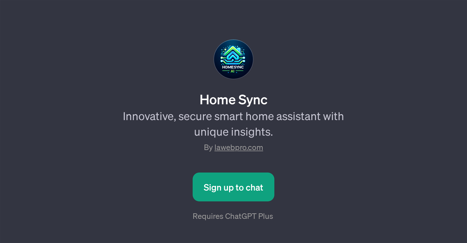 Home Sync website