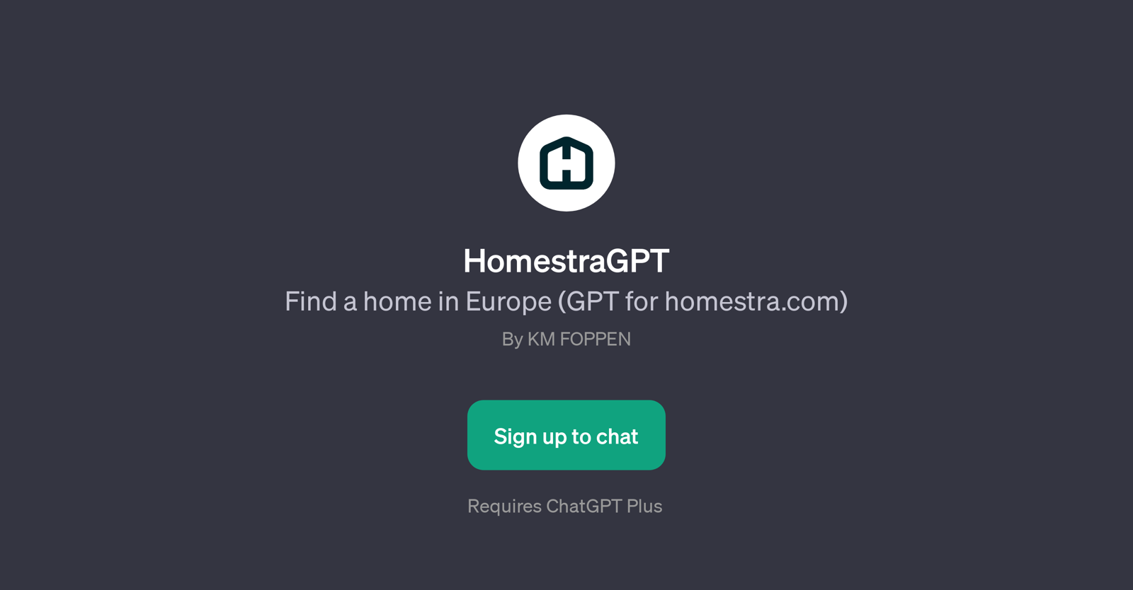 HomestraGPT website