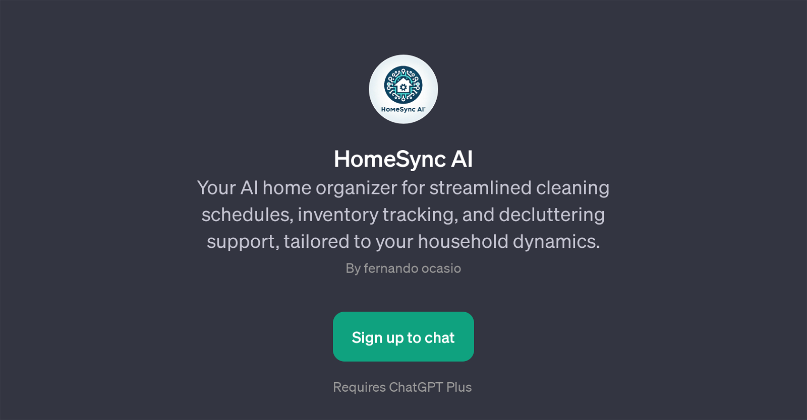 HomeSync AI website