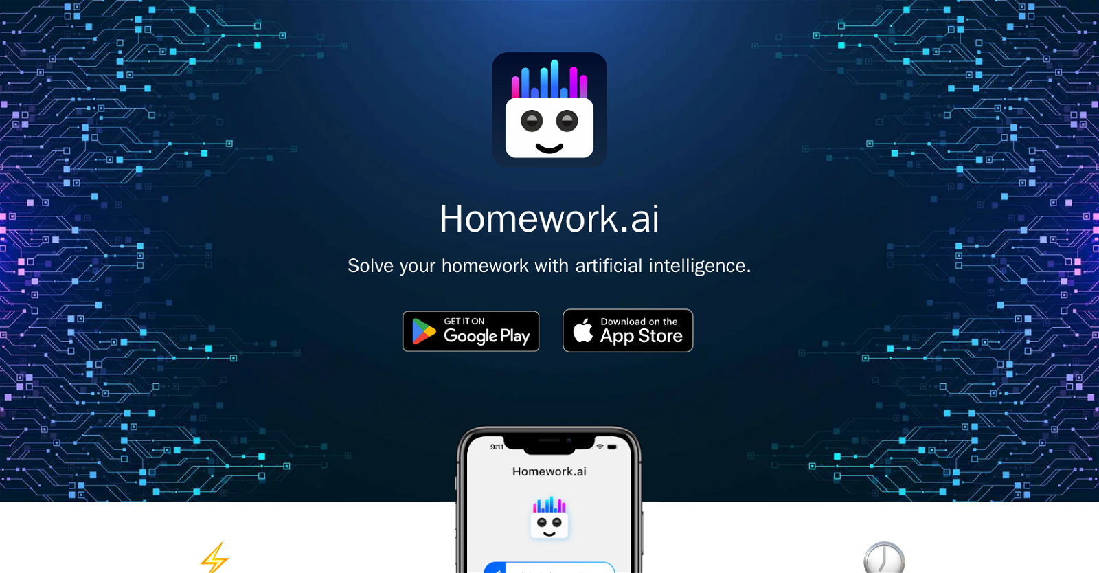 Homework.AI website